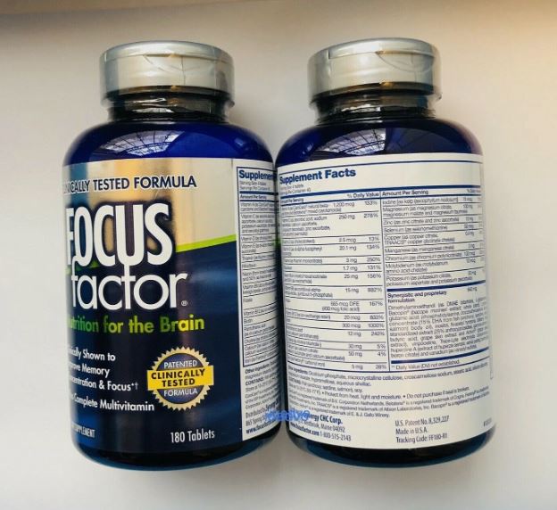 FOCUS Factor Nutrition for the Brain Dietary Supplement 180 Tablets ea (2-Pack)