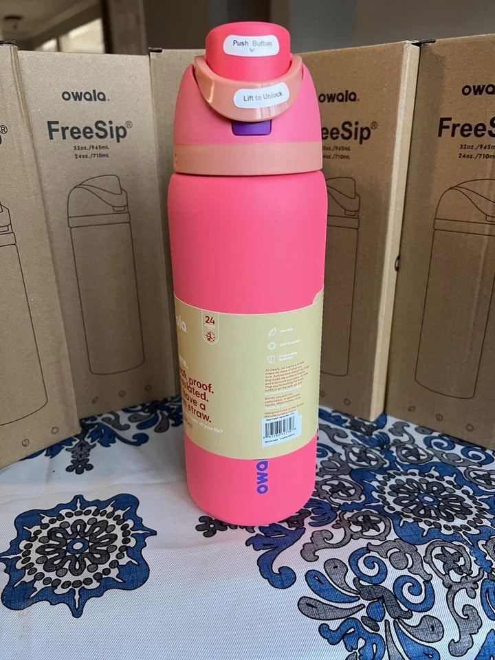 owala 32oz freesip insulated stainless steel water bottle