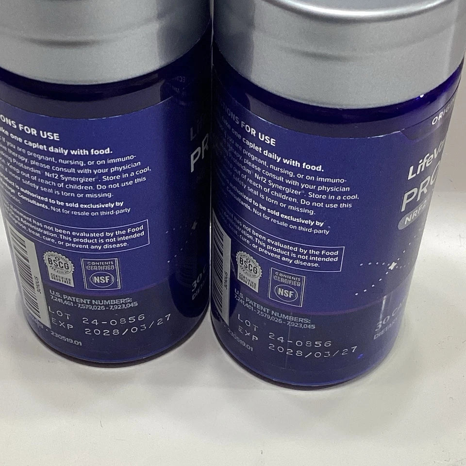 2 NEW LifeVantage Protandim NRF2 Synergizer Supplement Antioxidant 30ct each