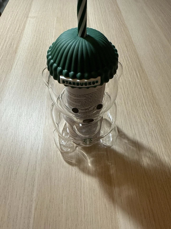 Starbucks Bearista Glass Cup Brand New In Box